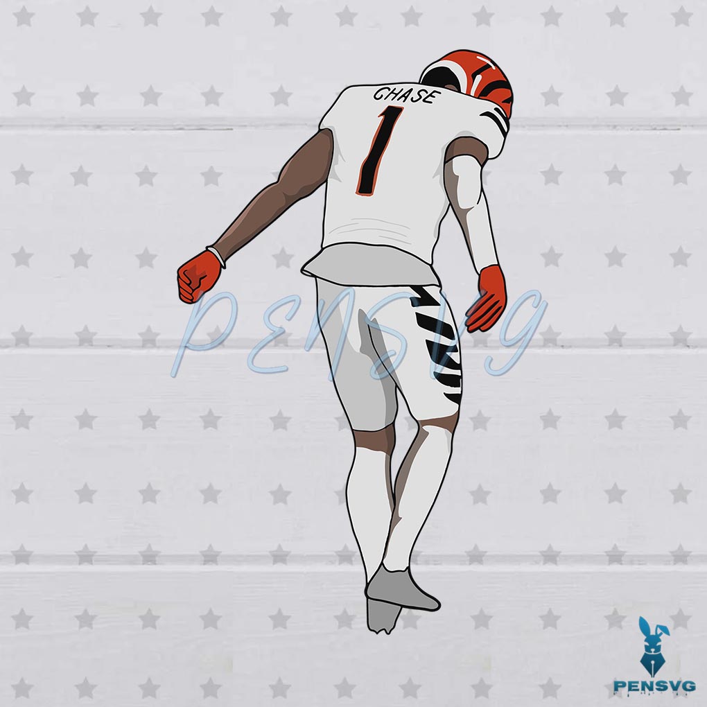 Ja'Marr Chase Cincinnati Bengals Svg, Football wide receiver Svg