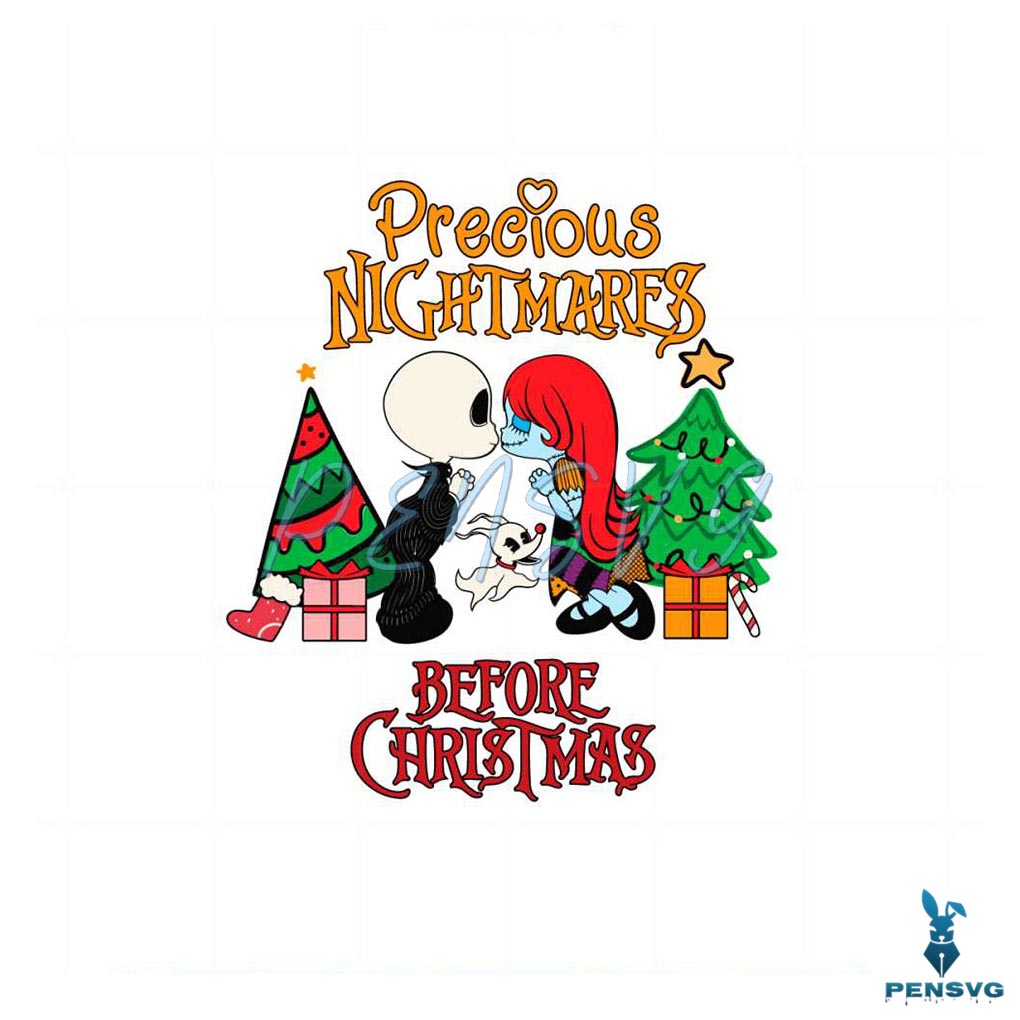 Jack And Sally Precious Nightmares Before Christmas Svg