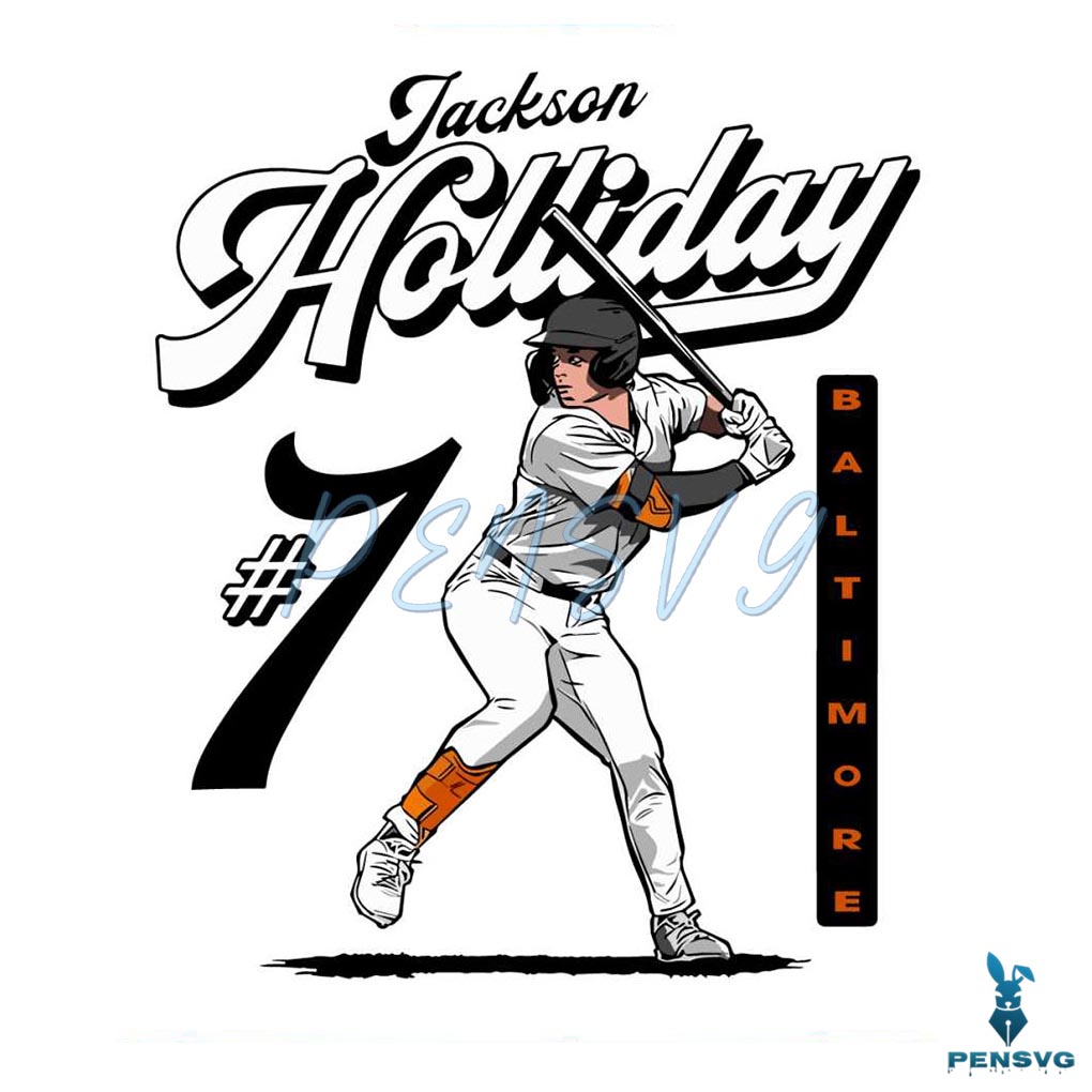 Jackson Holliday Baltimore Orioles Baseball Player SVG