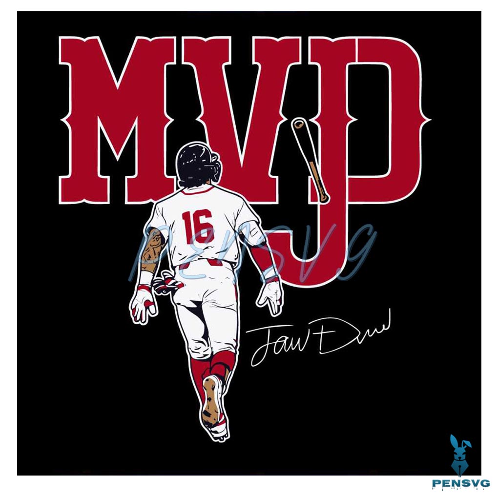 Jarren Duran MVJD Boston Baseball SVG