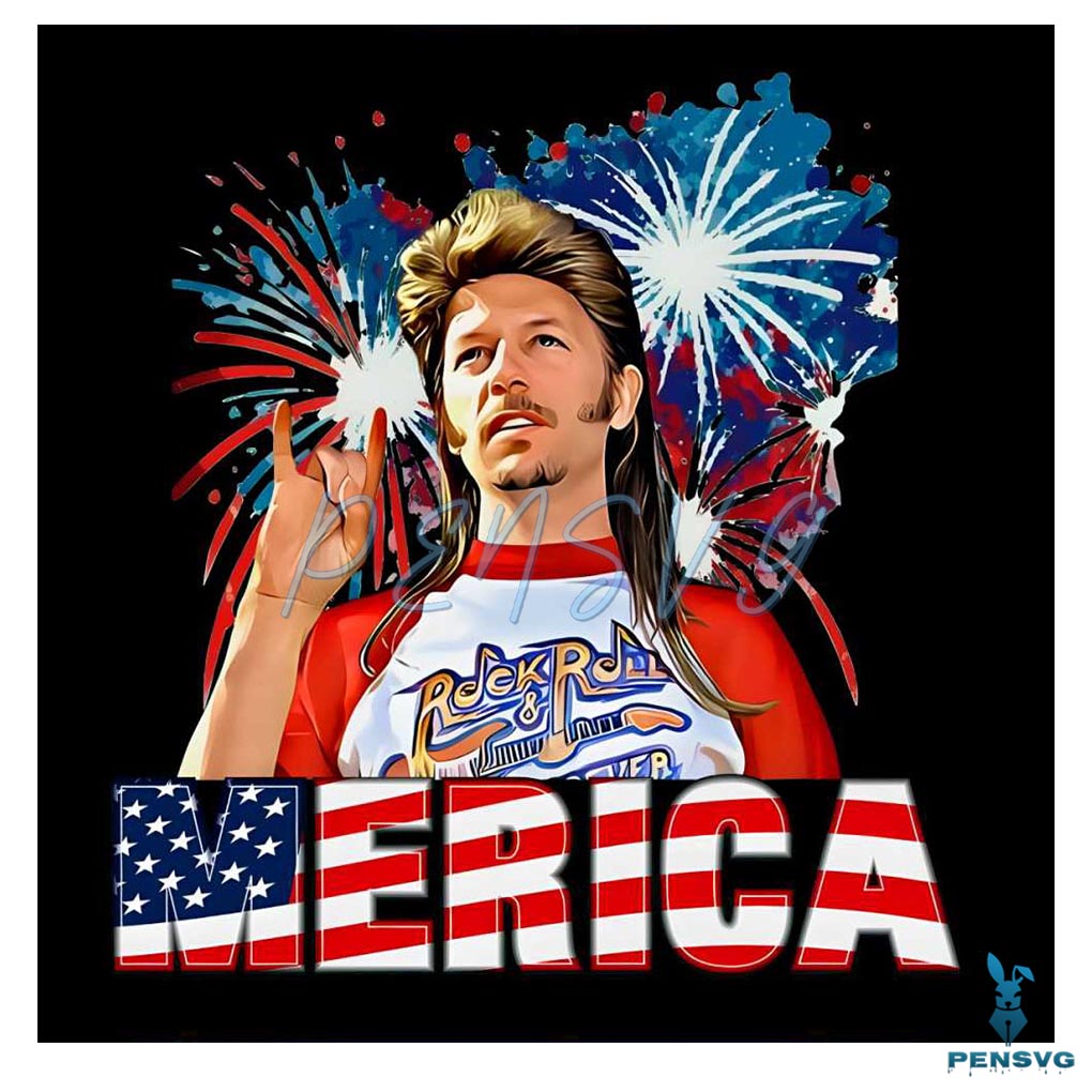 Joe Dirt Merica July 4th Trendy PNG Sublimation Download