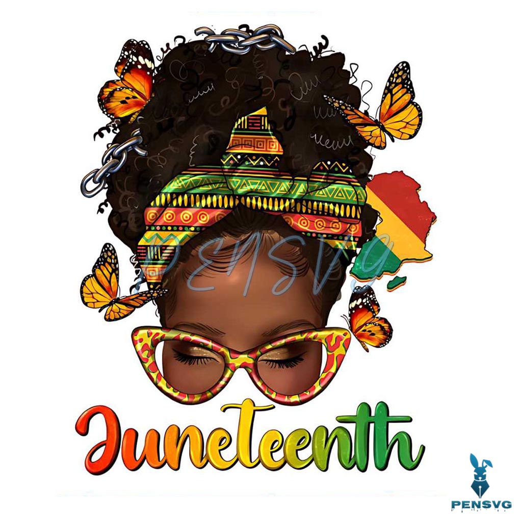 Juneteenth Black Queen Black Girl Magic Png Silhouette Files
