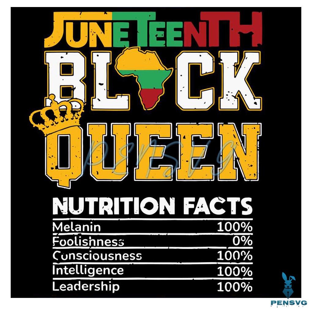 Juneteenth Black Queen Cute Black Girls Svg Cutting File