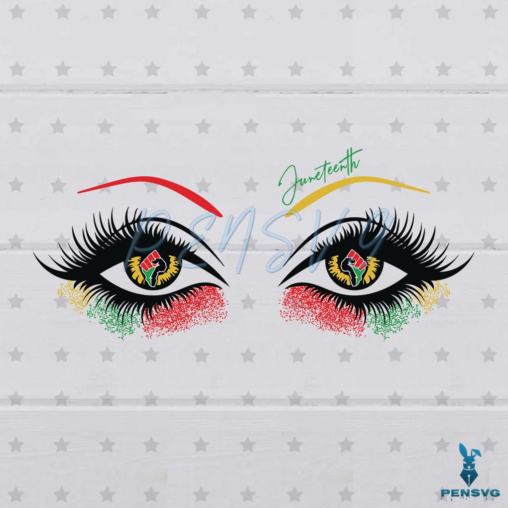 Juneteenth Day Eyes Since 1865 Breaking Chain SVG Digital File