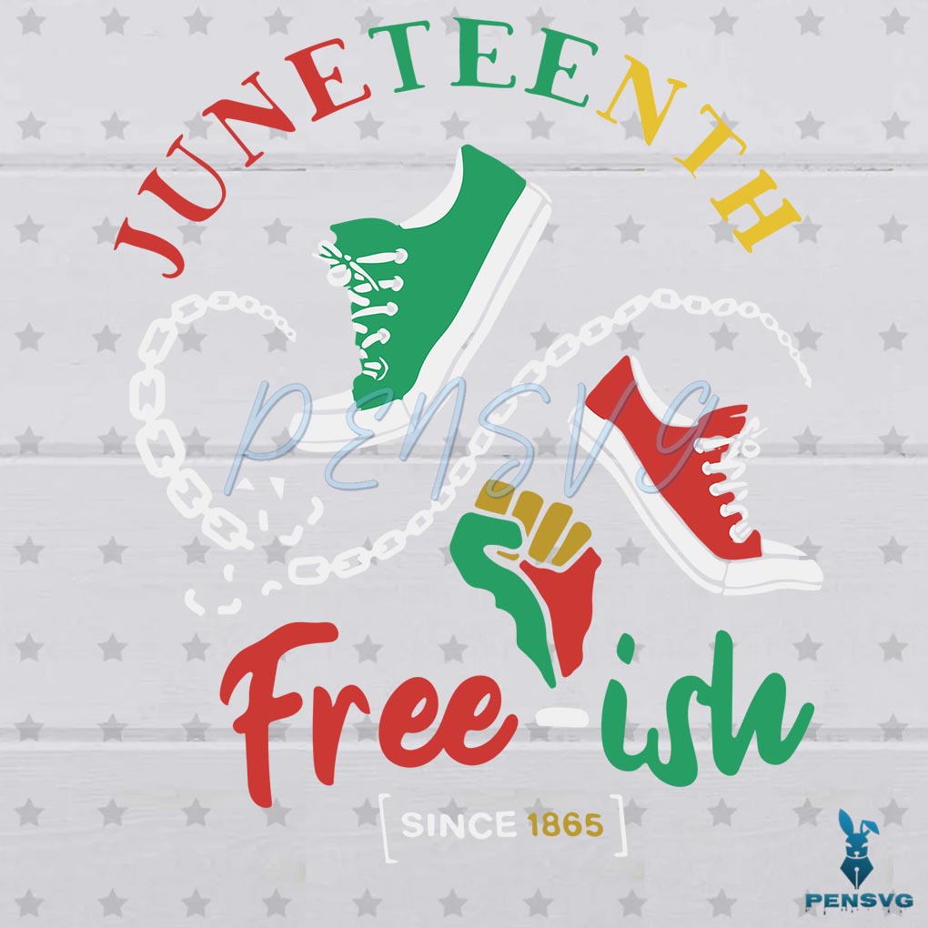 Junteenth Freeish Since 1865 Break Every Chain Svg