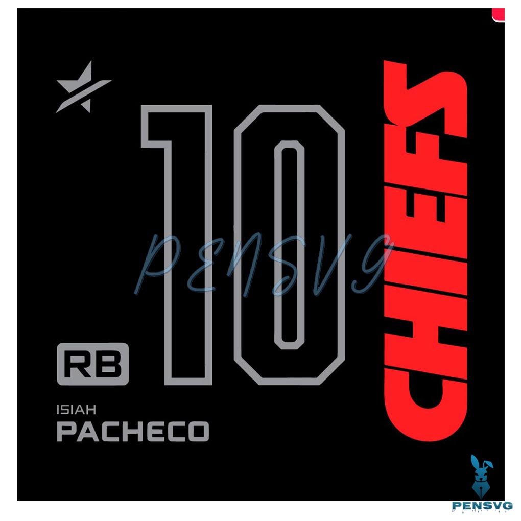Kansas City Chiefs Isiah Pacheco 10 SVG