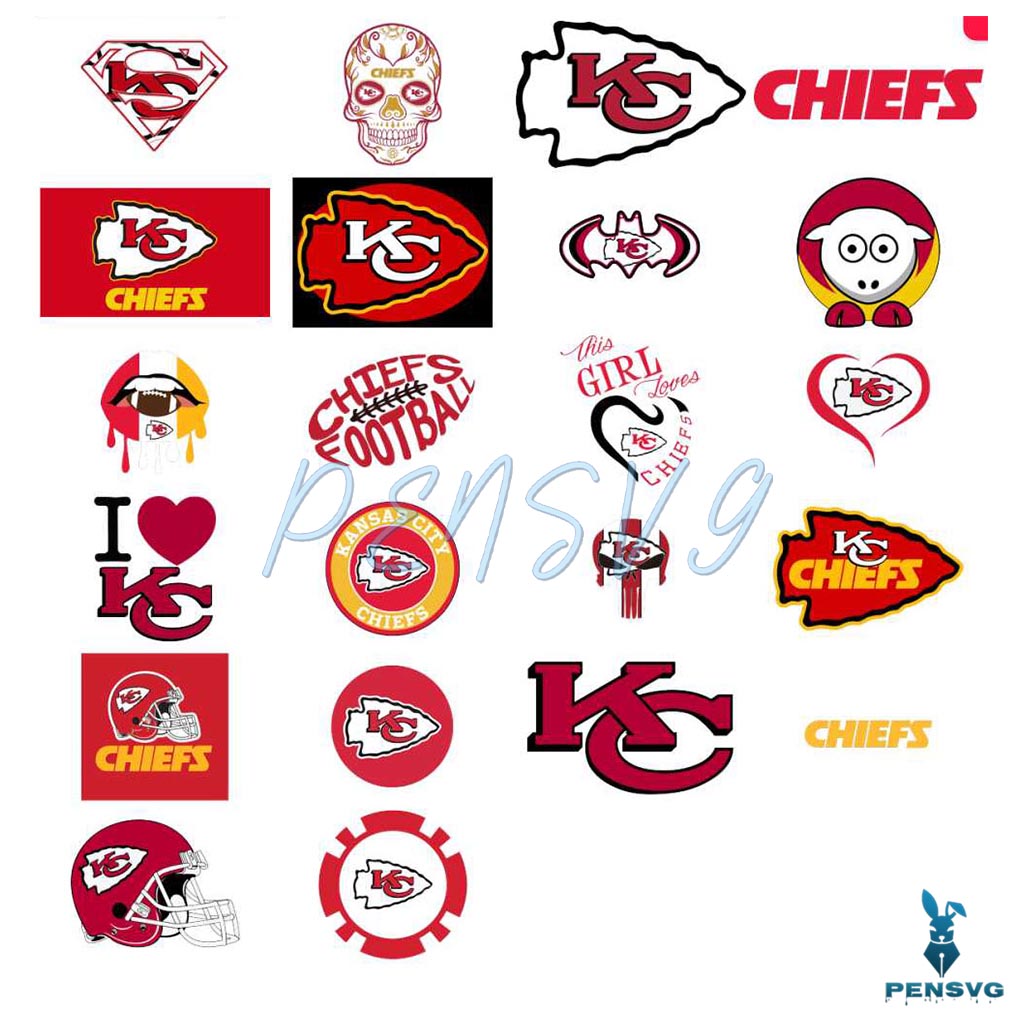 Kansas City Chiefs Logo Svg Bundle Files