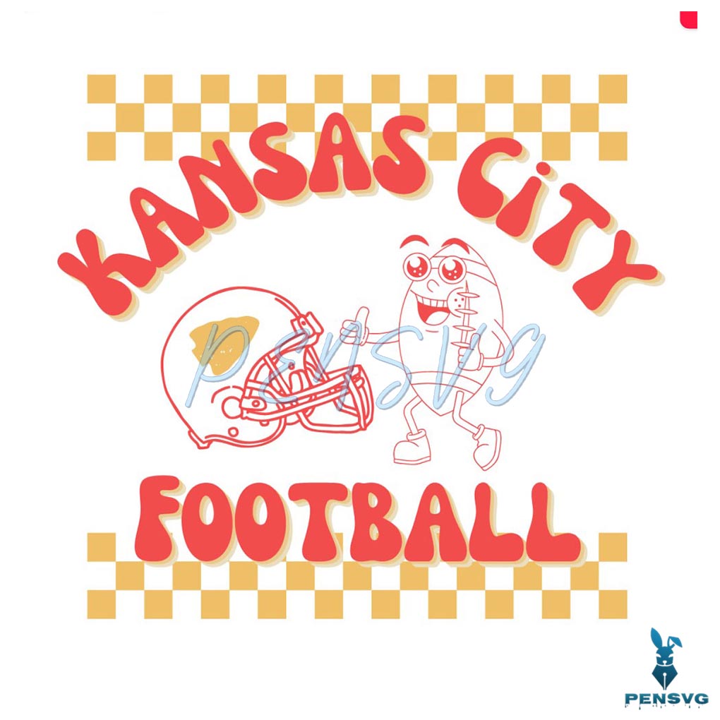 Kansas City Football Helmet Team SVG