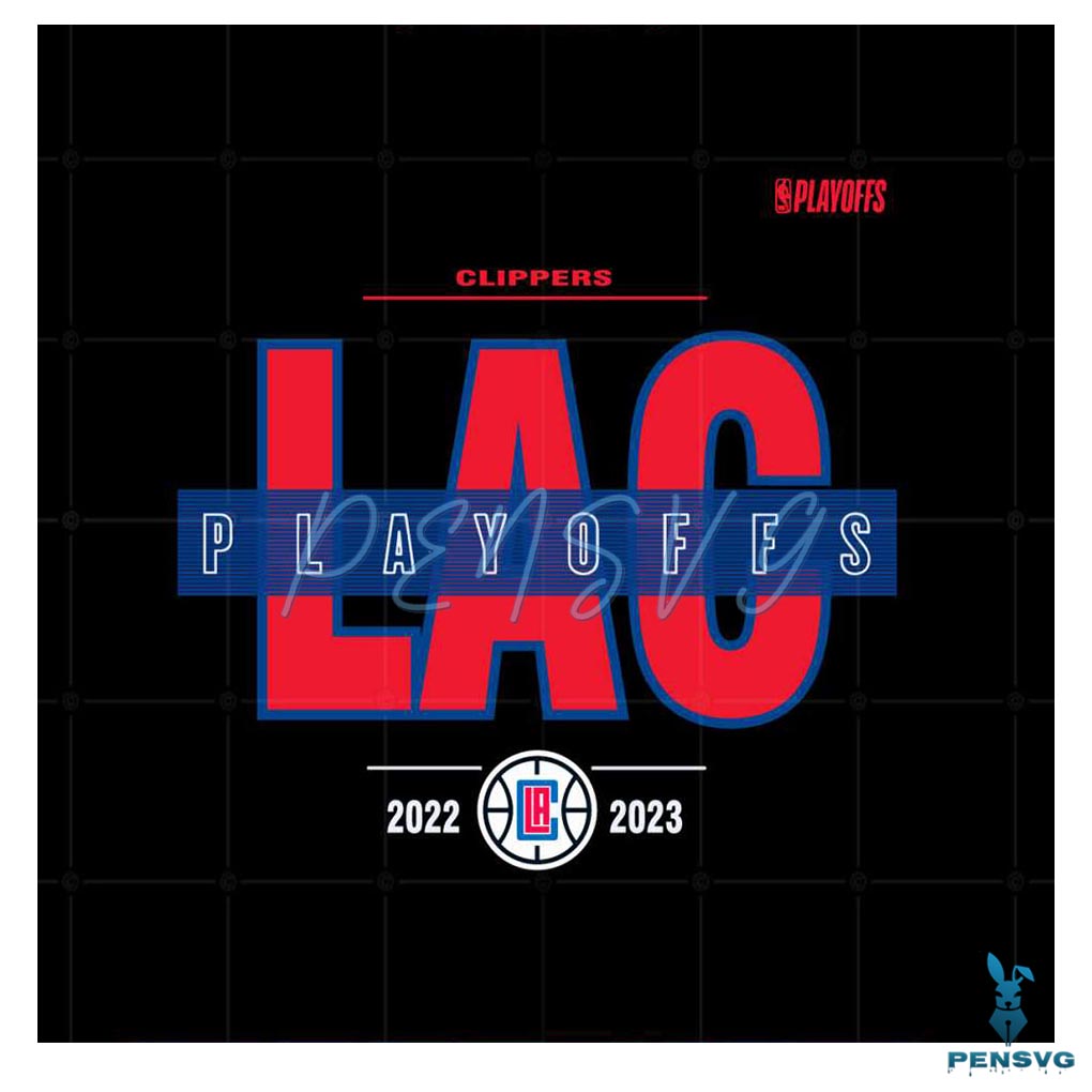 LA Clippers 2023 NBA Playoffs SVG Graphic Designs Files