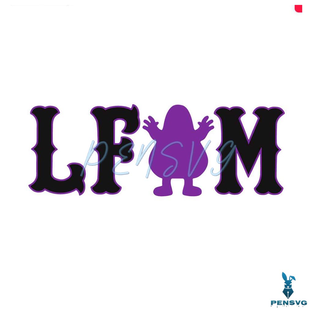 LFGM Lets Go Grimace New York Baseball SVG