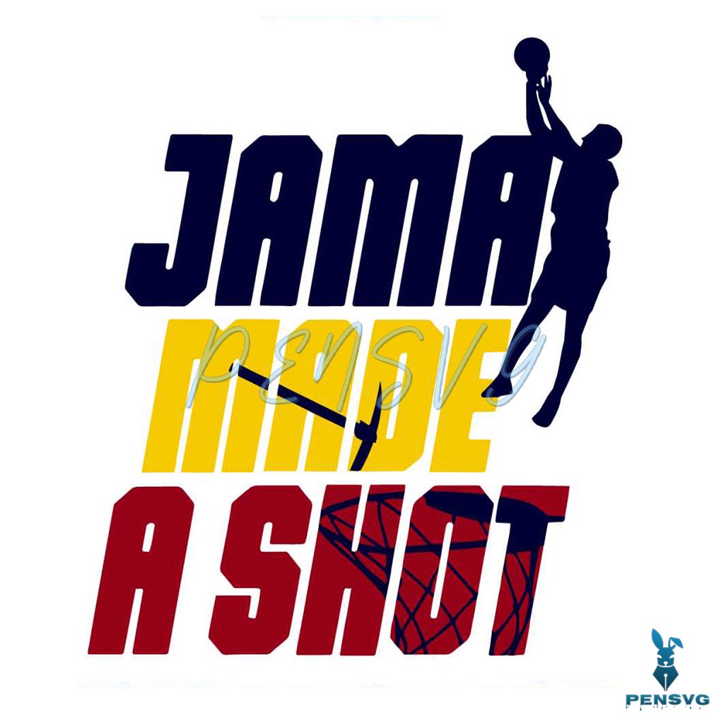 LeBron James Los Angeles Lakers Jama Made A Shot SVG