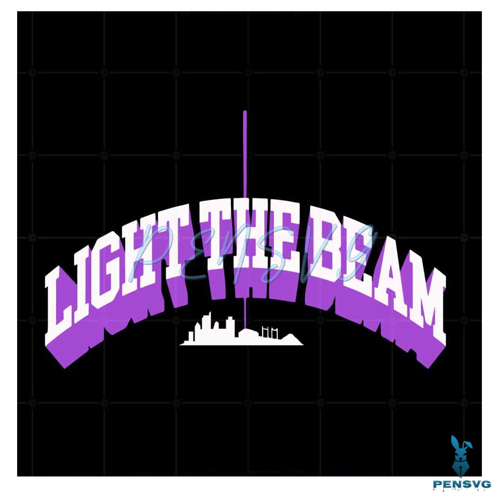 Light The Beam Sacramento Kings 2023 Nba Play Off Svg