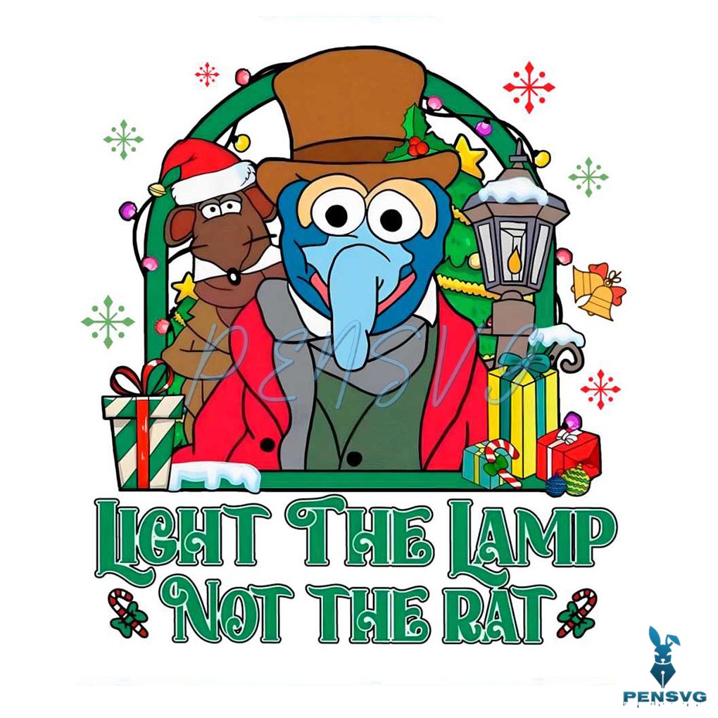 Light the Lamp Not the Rat Muppet Christmas PNG