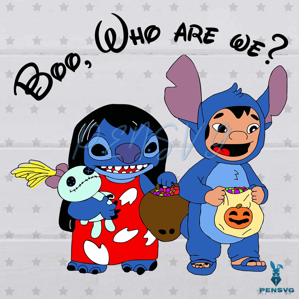 Lilo And Stitch Halloween Character SVG Graphic Designs Files