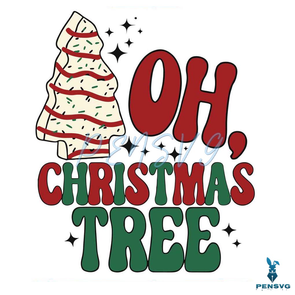 Little Debbie Cakes Oh Christmas Tree SVG File For Cricut