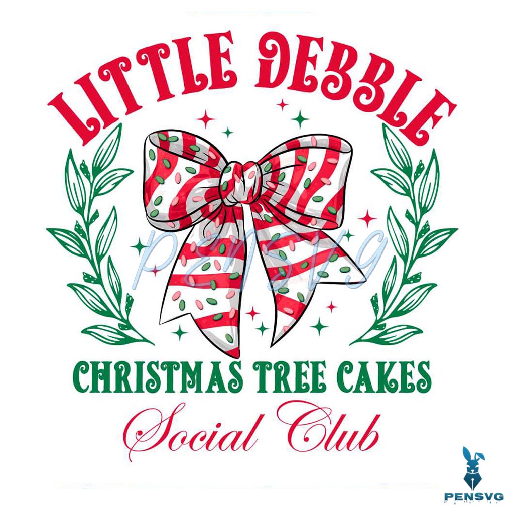 Little Debble Coquette Christmas Tree Cake Social Club Png