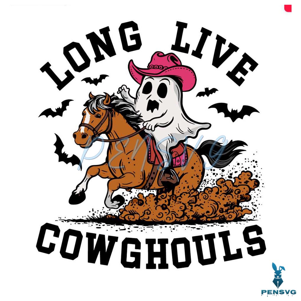 Long Live Cowghouls Ghost And Horse SVG