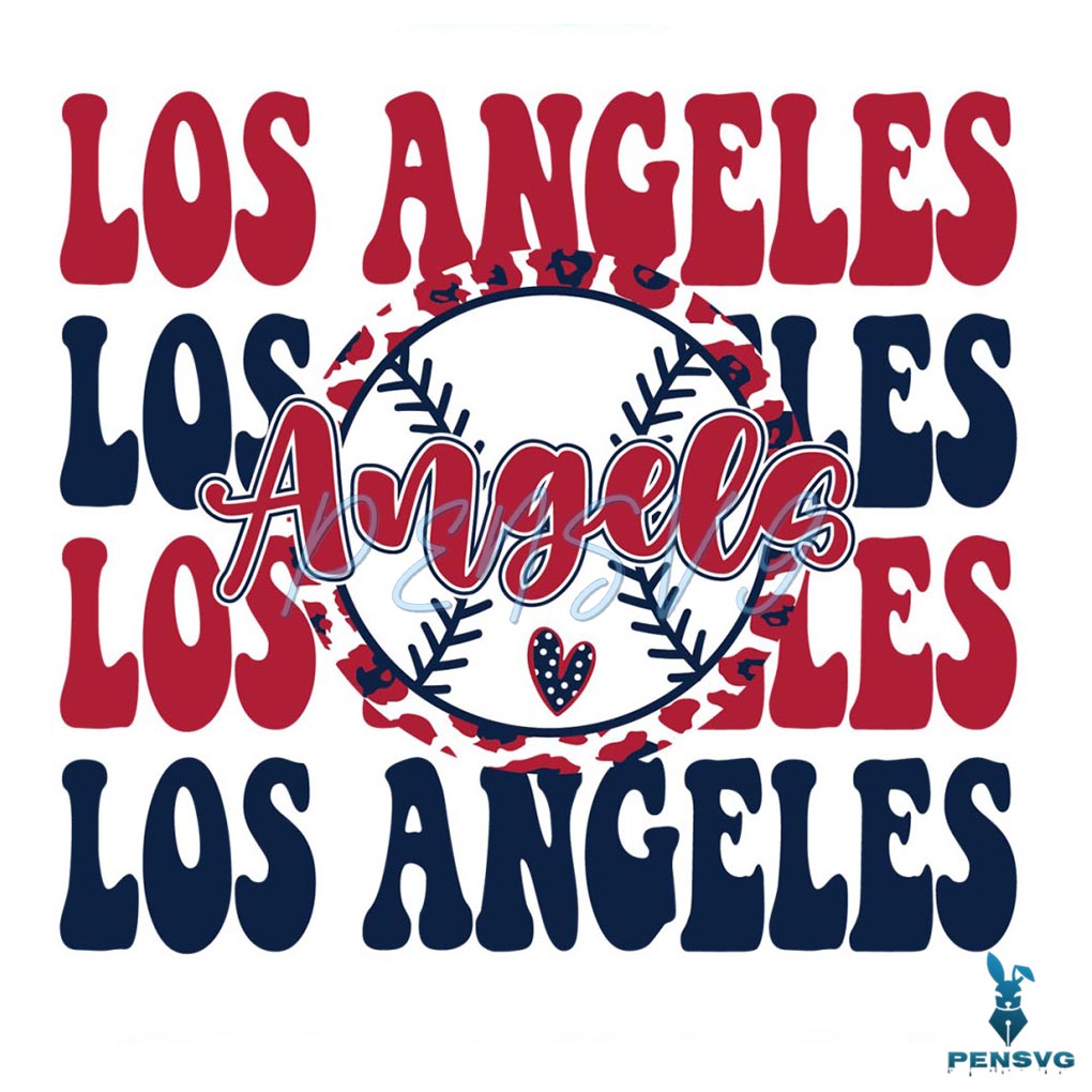Los Angeles Angels Baseball MLB SVG
