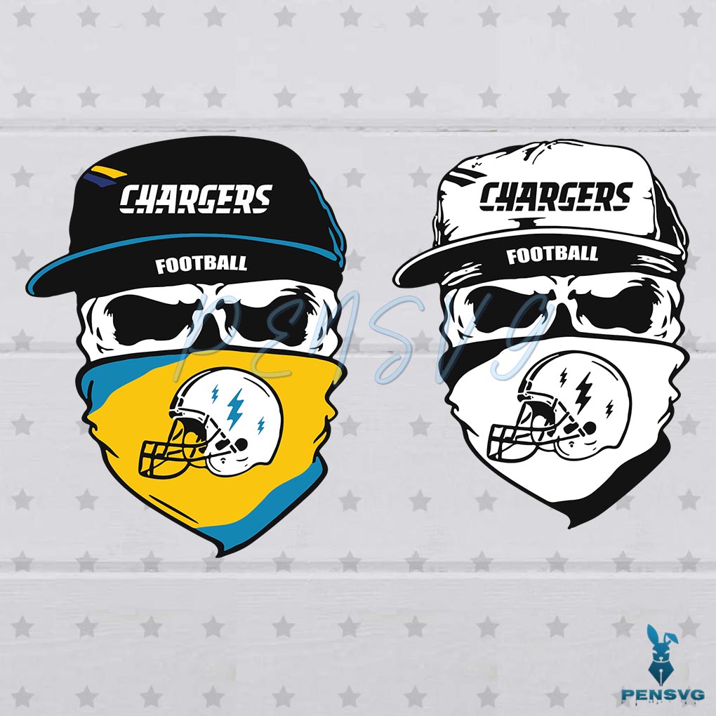 Los Angeles Chargers Football Players SVG Graphic Design File