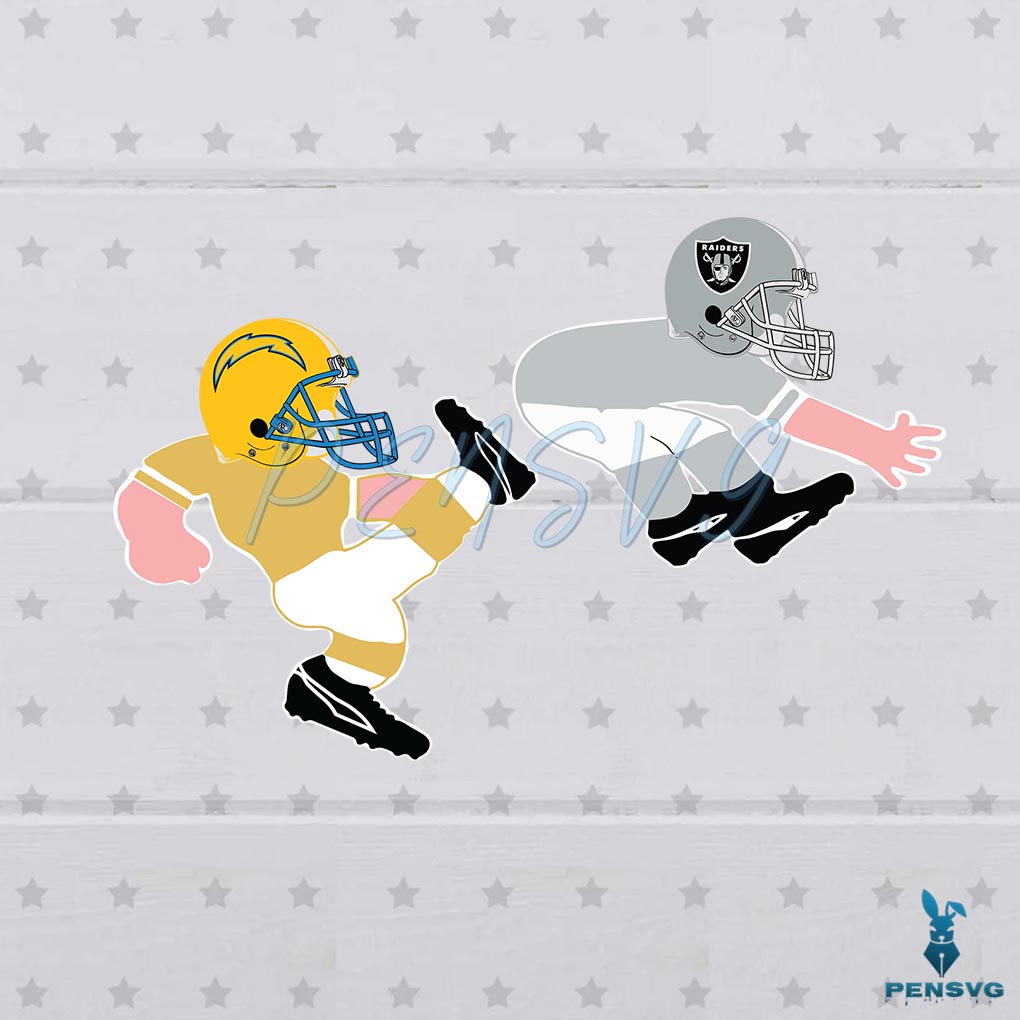 Los Angeles Chargers SVG Football Matches NFL Cutting Files