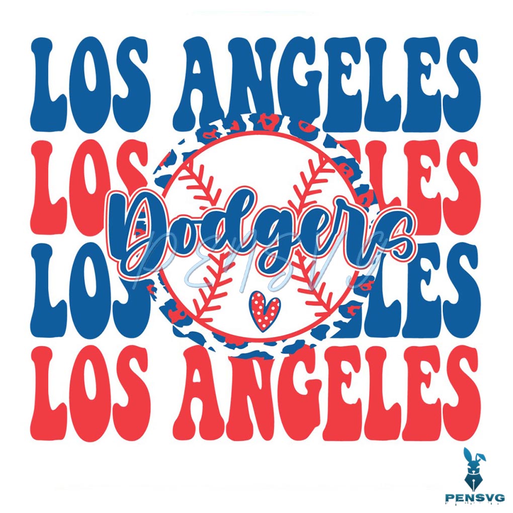 Los Angeles Dodgers Baseball MLB SVG