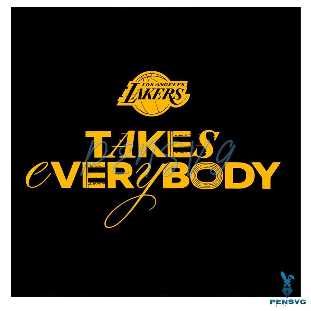 Los Angeles Lakers Takes Everybody SVG