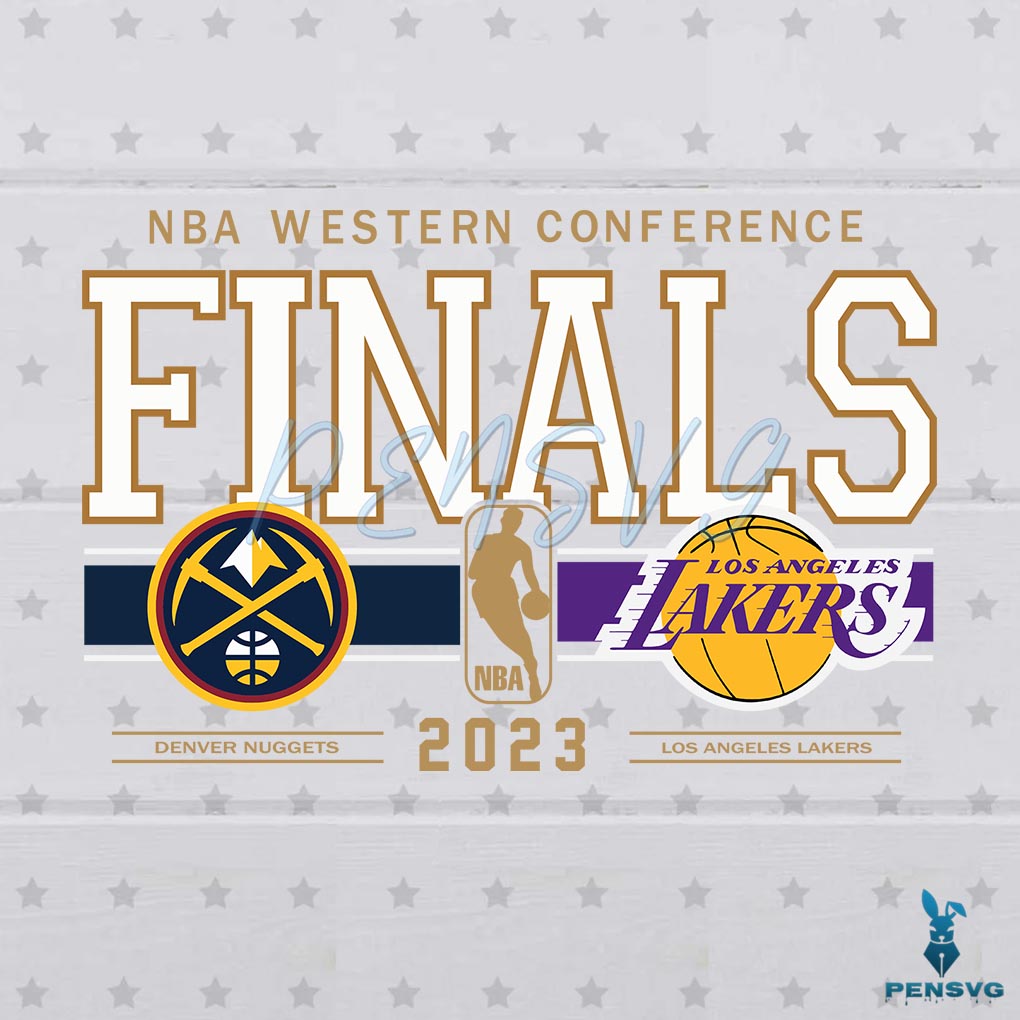 Los Angeles Lakers vs Denver Nuggets 2023 NBA Western Conference Finals SVG