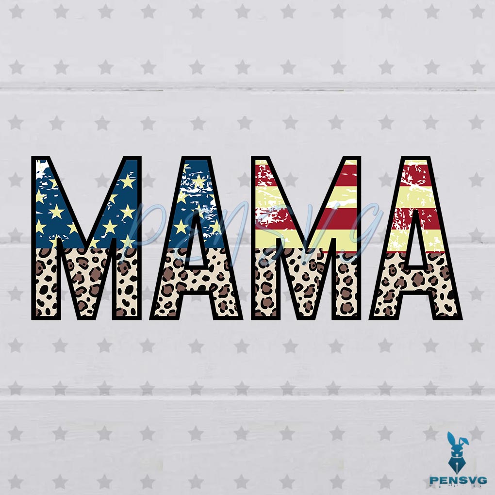 Free Mama 4th of July SVG Cut File for Cricut & Patriotic Sublimation Projects