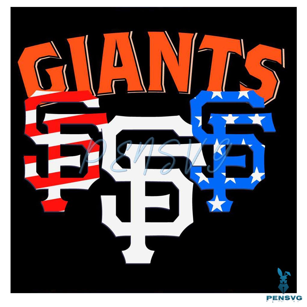 MLB Giants Celebrating 4th Of July SVG