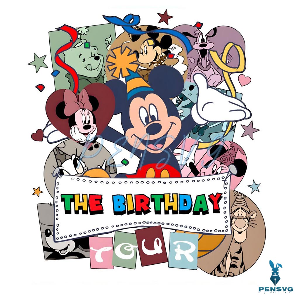 Magical The Birthday Tour Mickey and Friends PNG