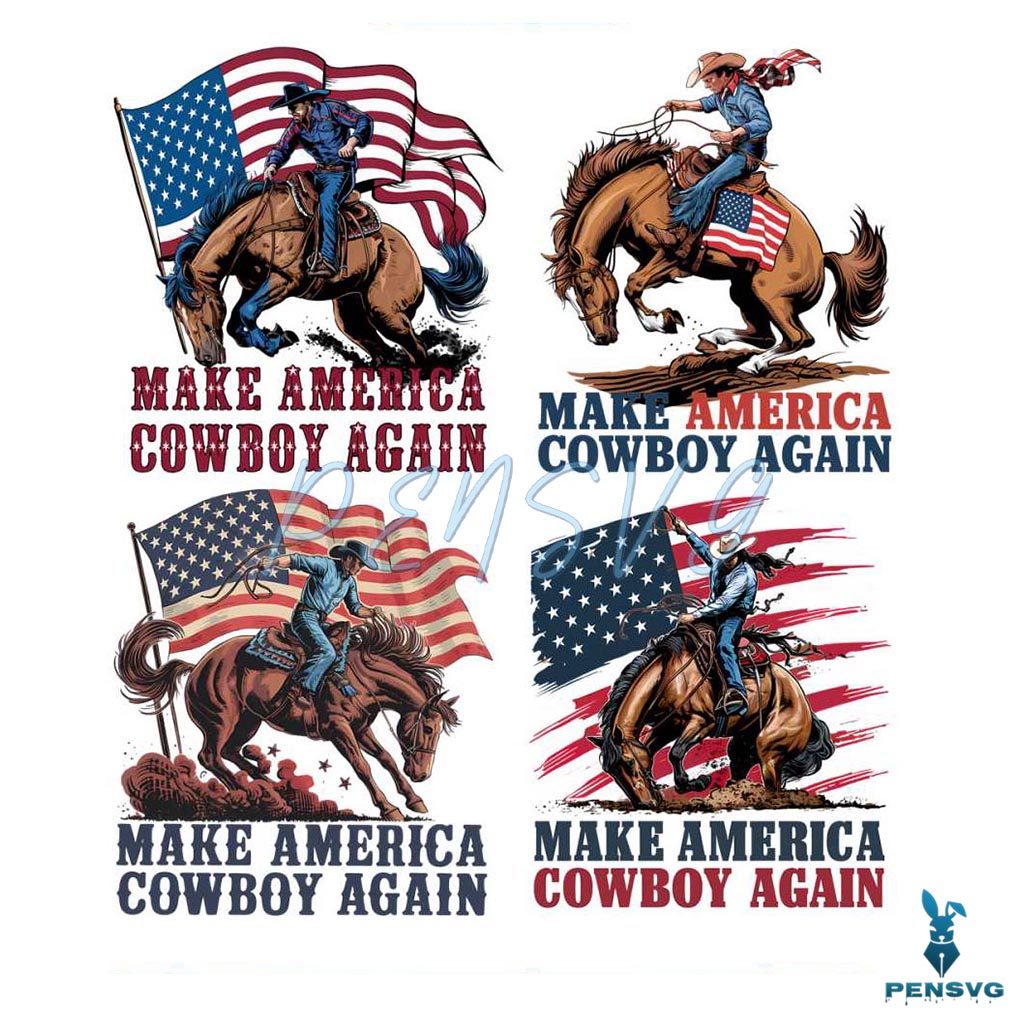 Make America Cowboy Again PNG Bundle