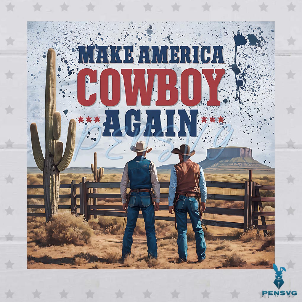 Make America Cowboy Again PNG