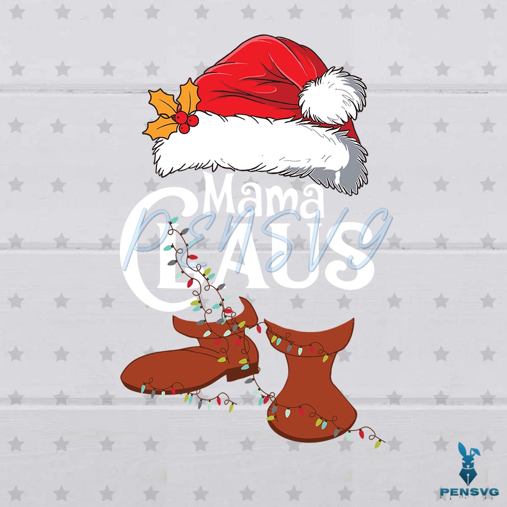 Mama Claus Christmas Family Matching Xmas Svg Cutting Files