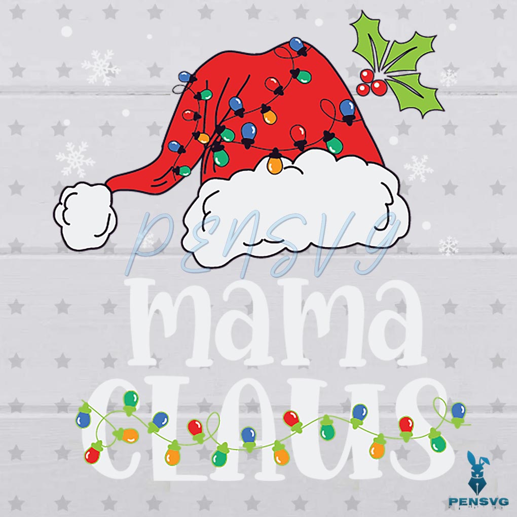 Mama Claus Christmas Family Svg For Cricut Sublimation Files