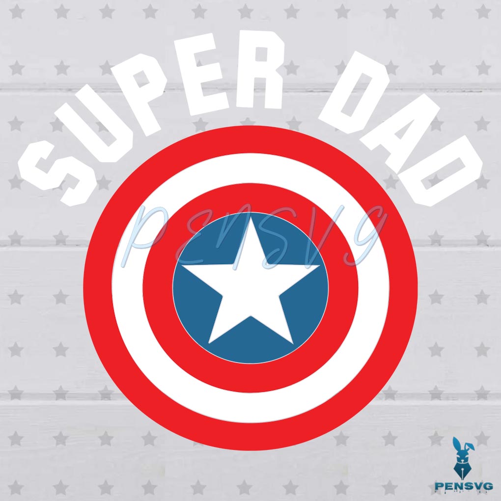 Marvel Super Dad SVG PNG Digital File, Marvel Svg