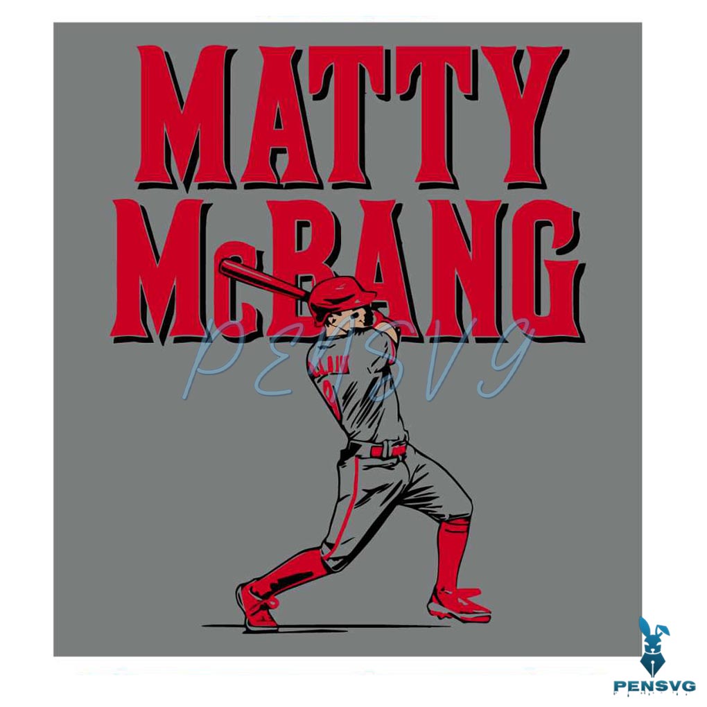 Matt McLain Matty McBang SVG Cincinnati Reds SVG Digital File