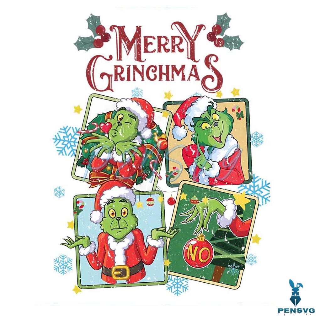 Merry Grinchmas In My Grinch Era PNG Sublimation Digital