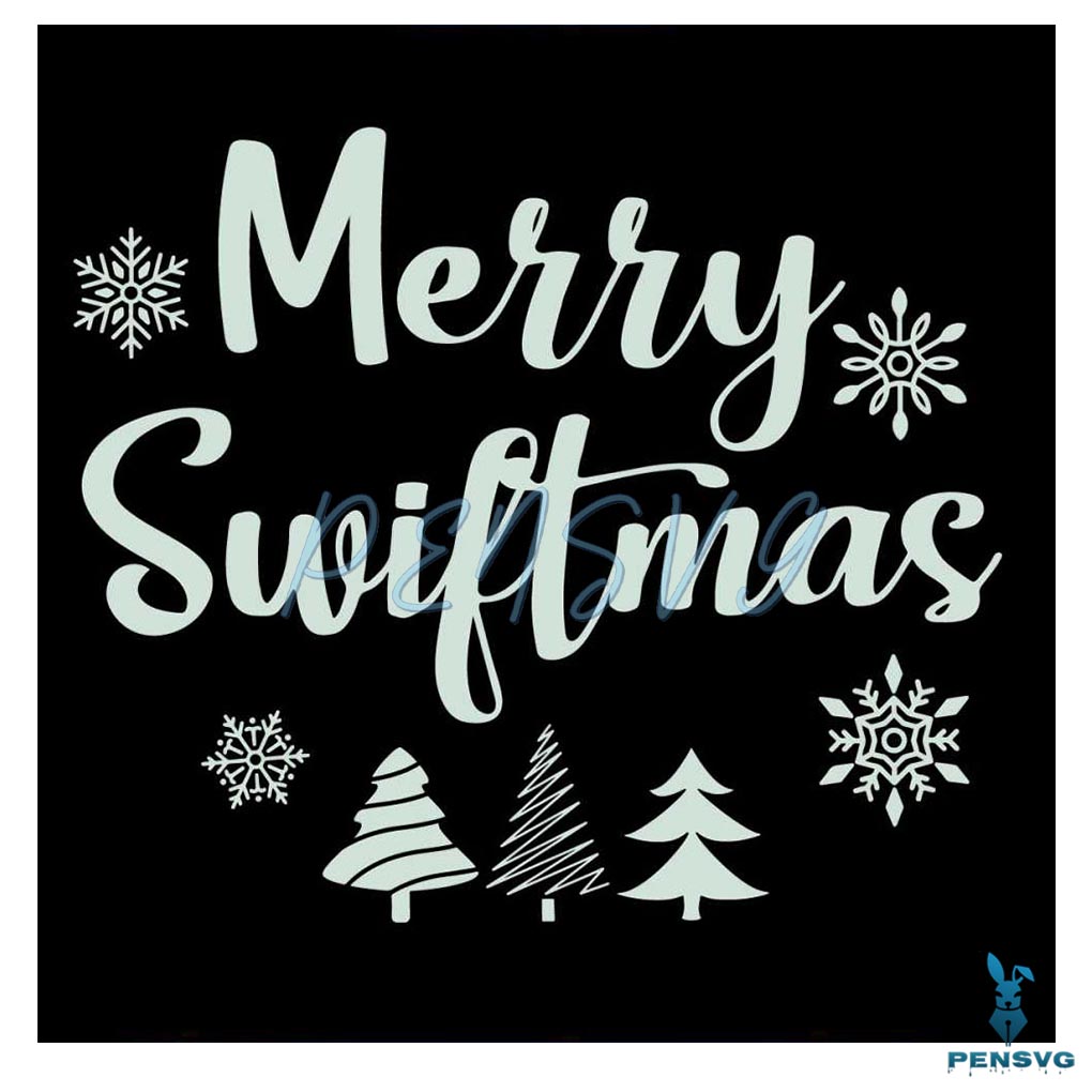 Merry Swiftmas Eras Concert Christmas Tree SVG Download