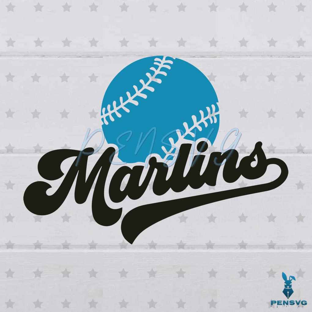 Miami Marlins MLB Baseball Team Svg Digital File