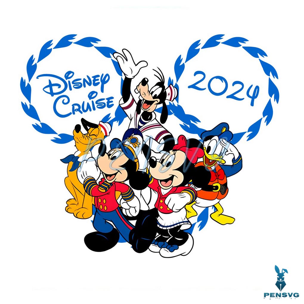 Mickey And Friends Disney Cruise 2024 PNG