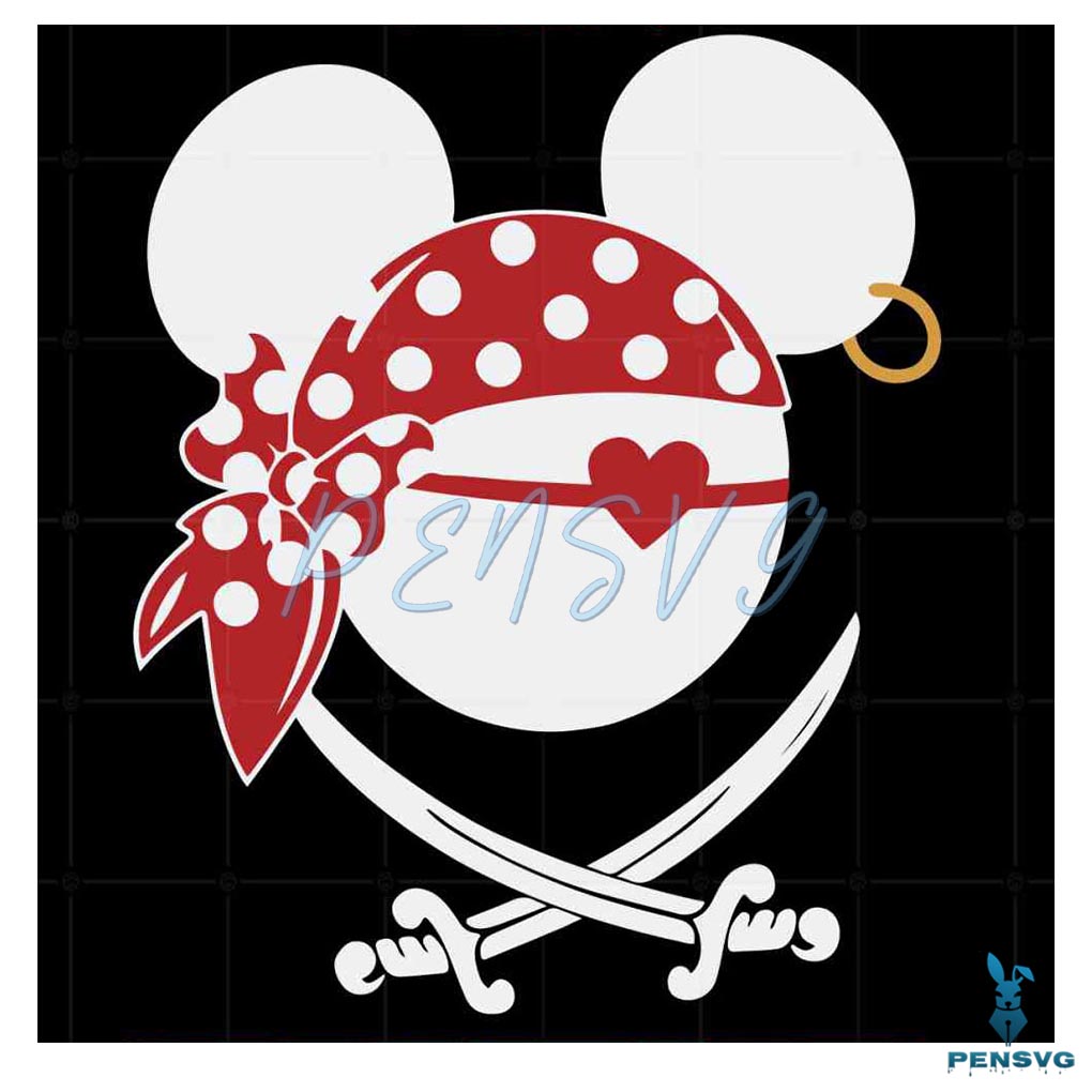 Mickey And Minnie Matching Disney Pirates of Caribbean Tshirt Design