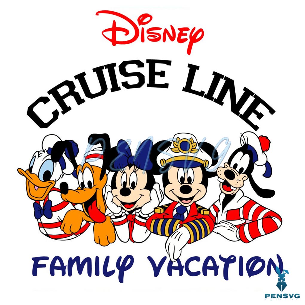 Mickey Friends Disney Cruise Line Family Vacation PNG
