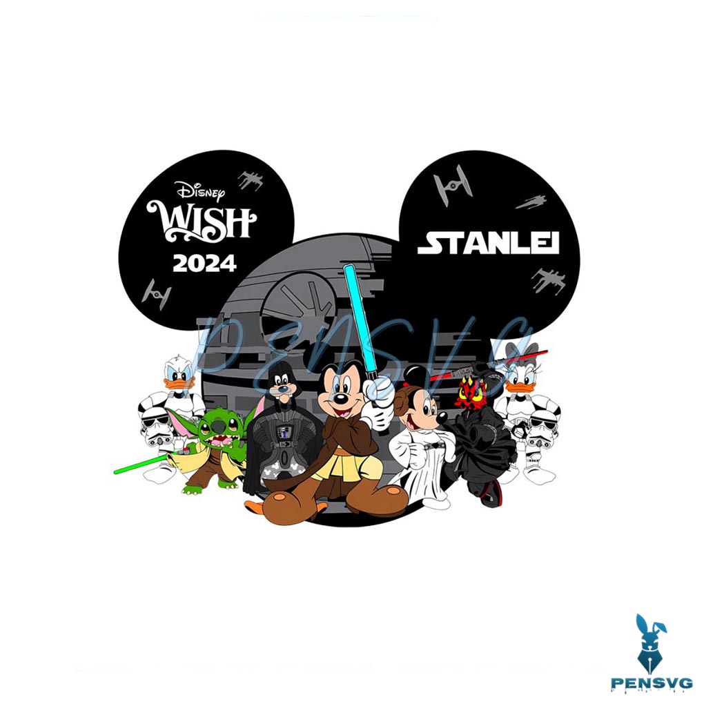 Mickey Head Disney Wish 2024 Star Wars PNG