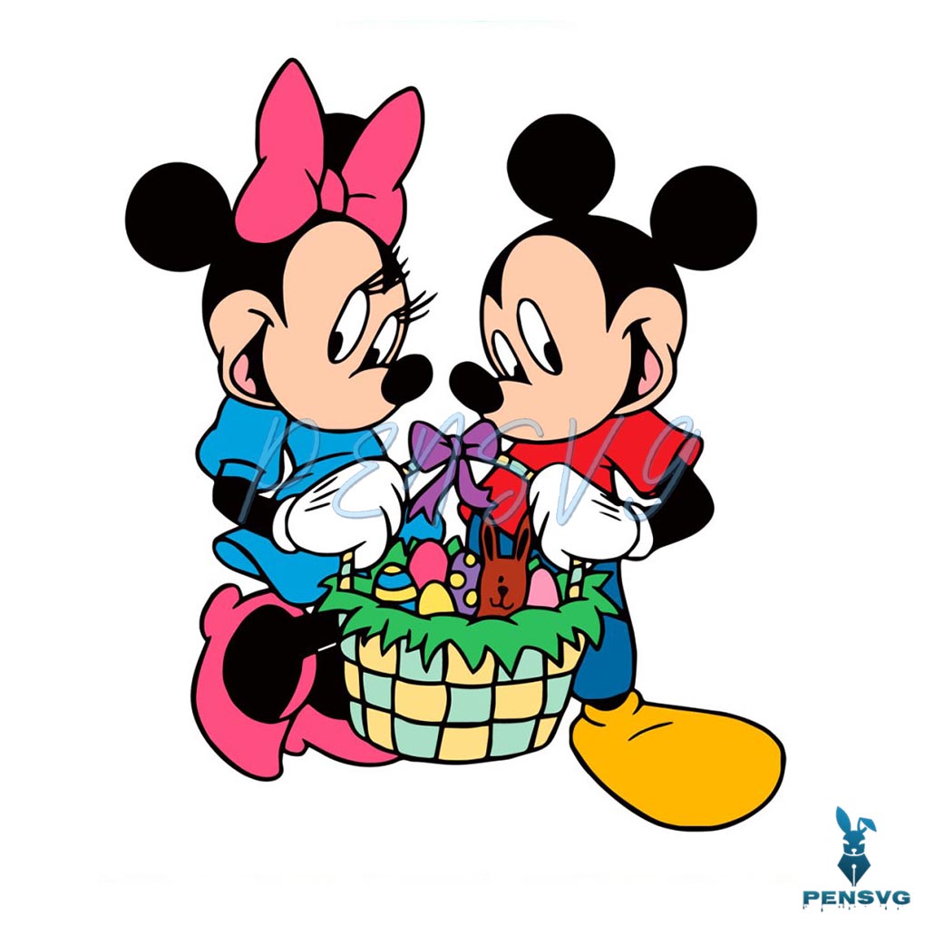 Mickey Minnie Disney Easter Egg SVG