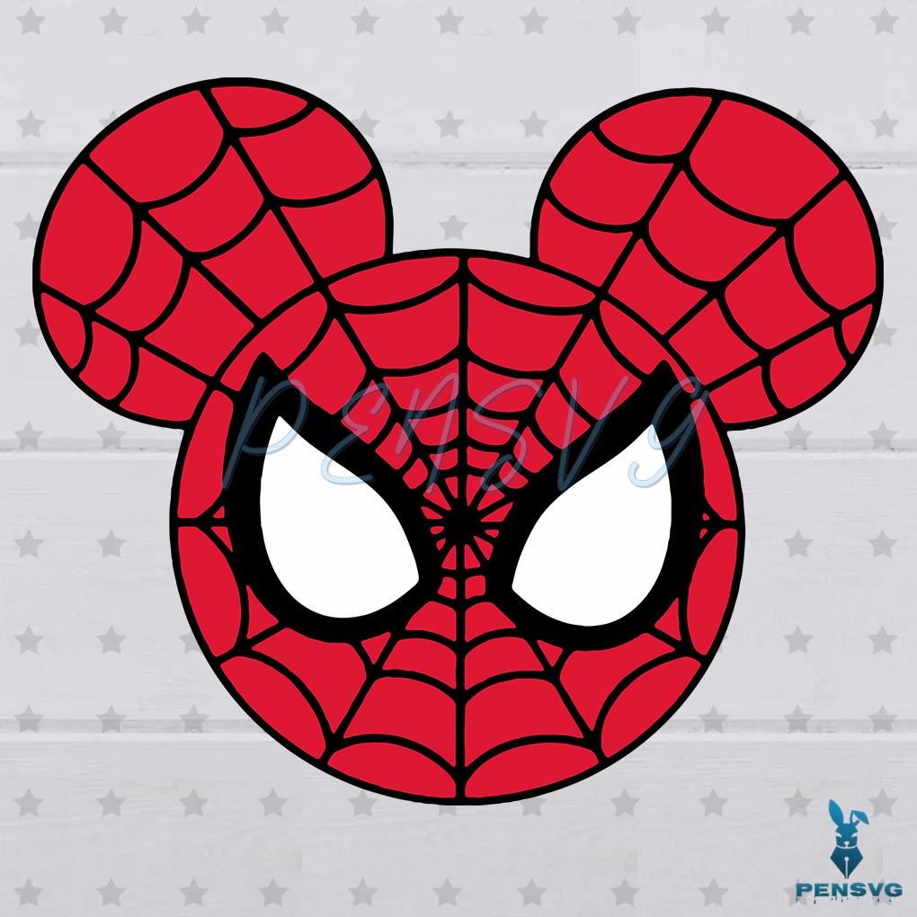 Mickey Mouse Spiderman SVG Digital File, Disney Svg