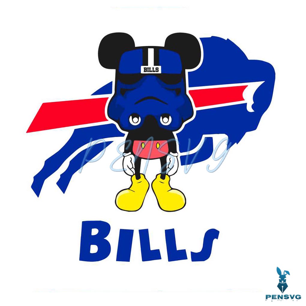 Mickey Mouse Stormtrooper Buffalo Bills SVG