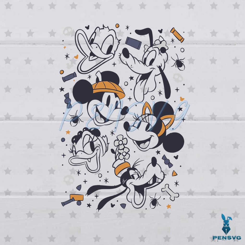 Mickey Mouse and Friends Disney Halloween SVG Digital File