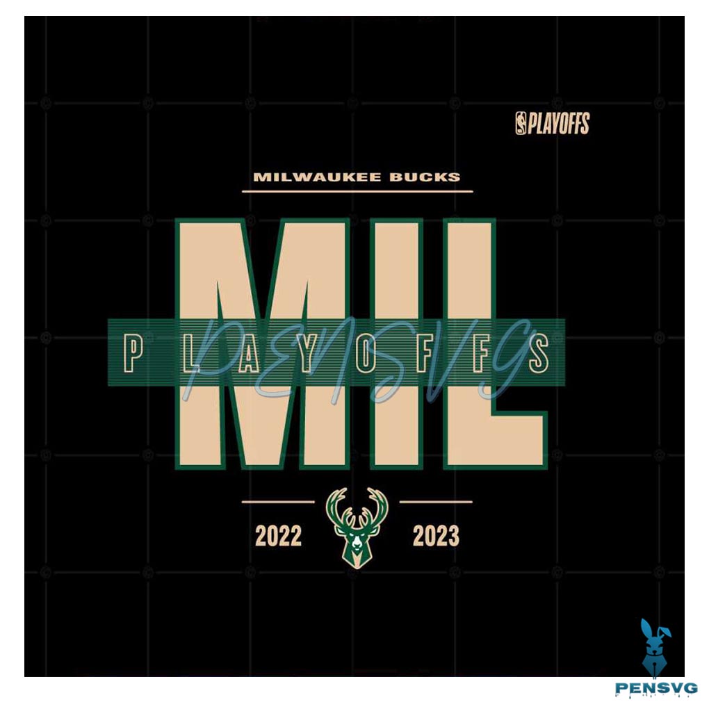 Milwaukee Bucks 2023 NBA Playoffs Best SVG Cutting Digital Files