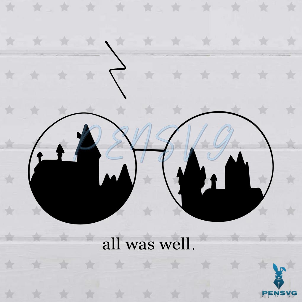 Minimalist Wizard School Harry Potter Gift SVG Digital File