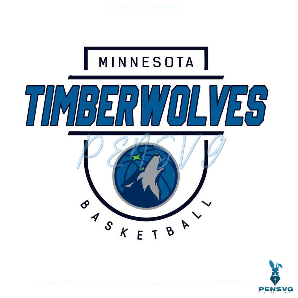 Minnesota Timberwolves Basketball NBA Team SVG